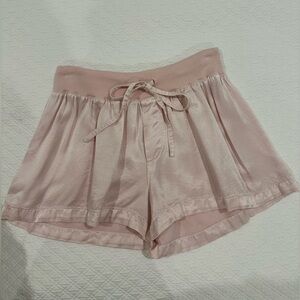 PJ Harlow Blush Pink Satin-look Lounge Shorts size S